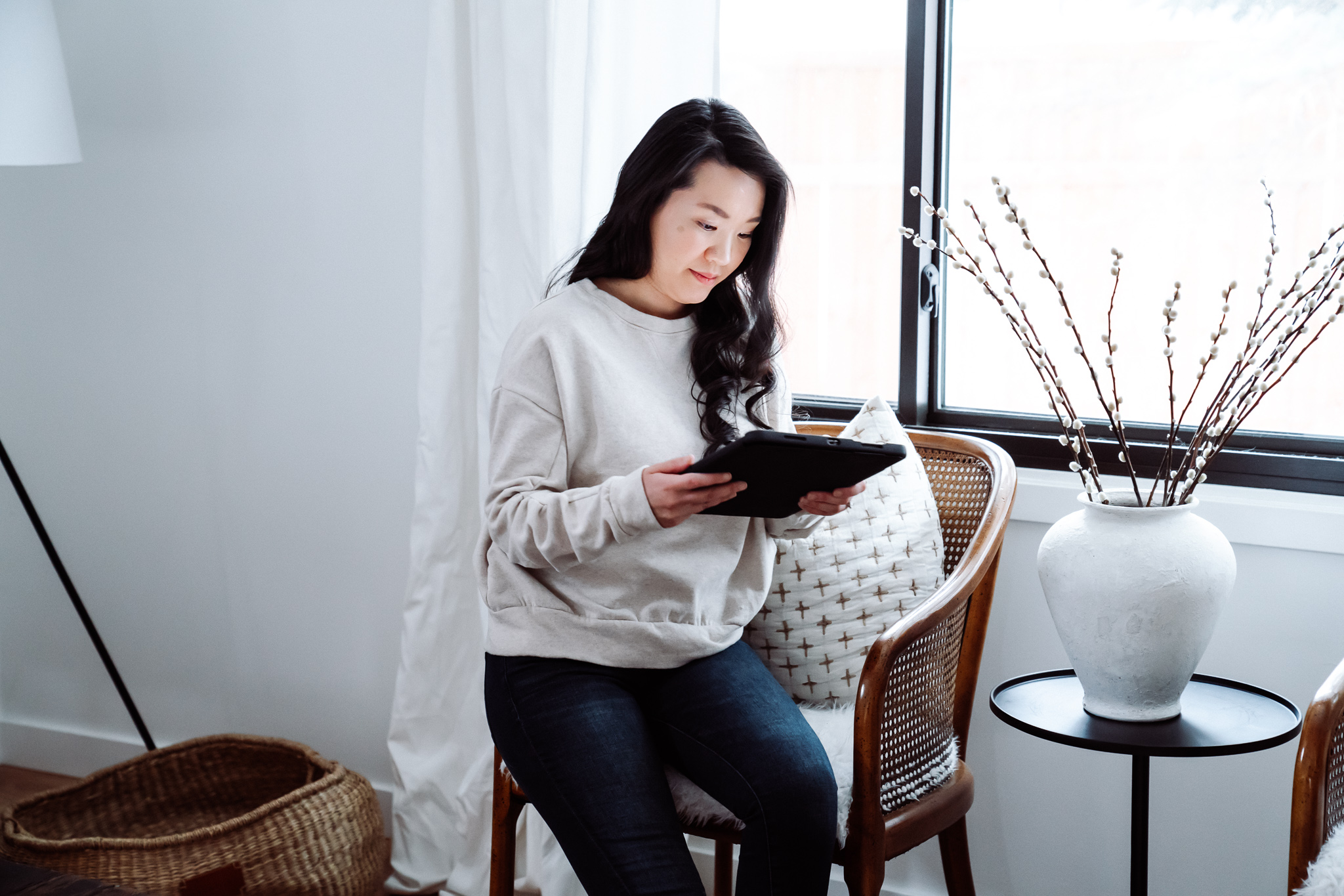 Women looking at ipad